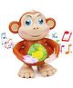 YAMAMA Dancing Monkey Musical Toy For Kids Brown - Height 19 cm