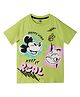 The Souled Store Half Sleeves Disney Mickey & Donald Printed Tee - Green