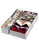 House of Quirk Set of 4 Foldable Storage Box Drawer Divider Organizer (Linen Light Grey)