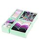 House of Quirk Fabric Set of 4 Foldable Storage Box Drawer Divider Organizer - Pastel Green