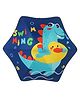 Little Surprise Box Splashing Dino Print Canopy Style Umbrella - Blue