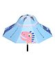 Little Surprise Box Dino Print Unique Spanish Patio Style Umbrella - Blue