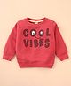 Pink Rabbit Looper Full Sleeves T -Shirt  Cool Vibes Printed - Red