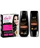 Iba Hair Care Combo Henna Based Hair Color Dark Coal, Black Seed Shampoo & Conditioner
