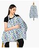  Zikku Cotton Nursing Cover for Breast Feeding Mothers Feeding Apron/Scarf Soft Breathable No See-Through Full Cover with Mobile Pocket (White Style)