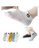 MOMISY Regular Length Anti Skid Socks Bear Design Pack of 5  - Multicolor