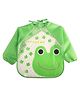 MOMISY Waterproof Full Sleeves Wearable Apron Bib Frog Print - Green