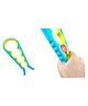 MOMISY 4 in 1 Creative Multifunction Gourd-Shaped Can Jar & Bottle Opener Kitchen Tool - Blue & Yellow
