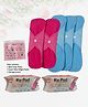 Re:Pad Reusable Sanitary Pad for Women Pack of 2 Day Pads (Maxi Pads) & 3 Night Pad (Super Maxi Pads) with Storage Pouch- 5 Pads