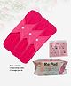 Re:Pad Reusable Sanitary Pad for Women Pack of 3 Day Pads (Maxi Pink Pad) with Storage Pouch- 3 Pads