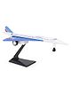 Speedage Concorde Air France Airplane With Stand - White Blue