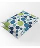 Divine Casa 120 TC Polka Dot King Size Bedsheet with 2 Pillow Covers Blue and Green