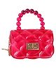 Babymoon Kids Transparent Jelly Sling Purse Fashion Handbag  Red