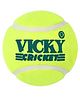 Vicky Yellow Tennis Cricket Ball Light Multipurpose Design & Durable Rubber Green - Pack of 6