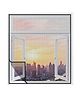 Classic Mosquito Net for Windows Pre Stitched Premium 120GSM Fiberglass Net with Self Adhesive Hook Tape - Black