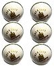 Sf True Test White Cricket Leather Balls Set Of 6- White