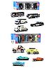 WOW Toys Delivering Joys of Life Die Cast Metal Cars with Plastic Parts Pack of 10 Cars - Multicolour