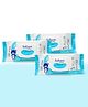 Softsens Baby 99.9% Pure Water Wipes Pack of 3 - 72 Pieces Each