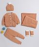 Yellow Apple Ultra Comfortable and Breathable Material Clothing Set - Brown