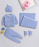 Yellow Apple Ultra Comfortable and Breathable Material Clothing Set - Blue