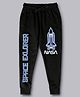 Kidsville Full Length Nasa Printed Joggers - Black