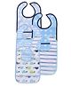 Luvable Friends Safari Bib 5Pk - Blue 