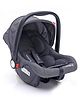 Babyhug Amber Ace Car Seat Cum Carry Cot With Mosquito Net with 1 Year Warranty - Grey| Rocker & Feeding Chair| Adjustable Handle Position| Safety Harness| Removable Canopy & Mosquito Net| Soft Padded Cushion| Removable & Washable Seat Cover