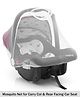 Babyhug Amber Ace Car Seat Cum Carry Cot With Mosquito Net with 1 Year Warranty - Red| Rocker & Feeding Chair| Adjustable Handle Position| Safety Harness| Removable Canopy & Mosquito Net| Soft Padded Cushion| Removable & Washable Seat Cover