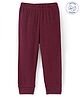 Babyoye Cotton Modal Pointelle Soild Colour Full Length Thermal Pant - Maroon