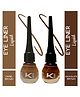 KINDED Eye Liner Liquid Combo Matte Finish Chocolate Brown & Camel Brown Pack of 2 - 5 ml Each