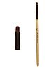 KINDED Gel Eye Liner Makeup Brush Professional with Soft Hair Bristles Aluminium Ferrule & Natural Wooden Handle - Brown