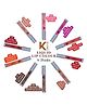 KINDED Vitamin E Enriched Matte Finish Liquid Lip Colour Lipstick Combo Set of 10 Shades- 60 ml