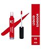 KINDED Liquid Sindoor Bridal Sindur Kumkum 6 ml Matte Finish Shade 02 - Red