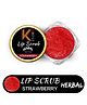 KINDED Lip Sugar Scrub Herbal Exfoliator with Natural Essential Oils for Women Strawberry - 10 g