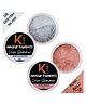 KINDED Loose Shimmer Makeup Foil Pigments Powder Eyeshadow Greyish Silver & Rose Gold - 3 g each