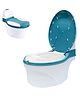 Western Style Potty Training Chair for Baby With Simulation-  Blue
