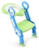 Cushioned Baby Potty Seat with Steps - Blue & Green