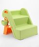 Two Stair Step-stool With Cup Holder -Green