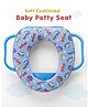 Soft Cushioned Baby Potty Seat with Handle Cars Print - Blue