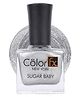 Color Fx New York Sugar Baby Nail Polish Shimmery Matt Grey Gel Long Lasting Nail Enamel 9 ml-101