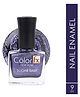 Color Fx New York Sugar Baby Nail Polish Metallic Shimmery Matte Gel Blue Gel Long Lasting Nail Enamel 9 ml-114