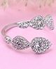 CLARA 925 Silver Swiss Zircon Rhodium Plated Bling Snake Finger Ring With Adjustable Band Gift For Women & Girls - Silver