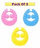 Ortis Adjustable Bathing Baby Shower Cap Pack Of 3 - Multicolor
