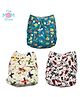 The Mom Store Reusable Diapers Set Of 3 - Multicolour
