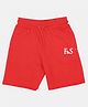 F&S Cotton Loop Knit Shorts - Red