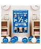 Zyozi Boss Theme Half Birthday Sign Door Board Wall Decorations Board Blue - Pack Of  1
