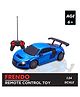 Veva Toys High Speed Mini 1:24 Scale Rechargeable Remote Control car with Lithium Battery for Kids- Blue