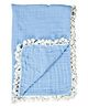 Crane Baby 6 Layer Muslin Blanket Capri - Blue