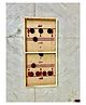 BitFeex Fast Finger Premium Wooden Game Fast Sling Puck Game Board String Hockey Toy Party Game - Brown & Red