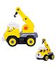 BixFeex Vehicle-Power Crane Friction Powered Crane Toy Construction Vehicles - Multicolor